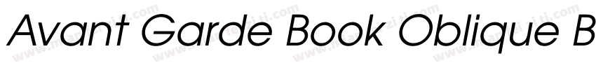 Avant Garde Book Oblique BT mfgpctt字体转换